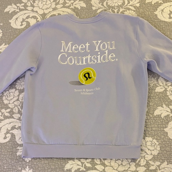 Lululemon Unisex Light Steady State Crewneck ~ Size Small ~ Serene Blue - Picture 7 of 8